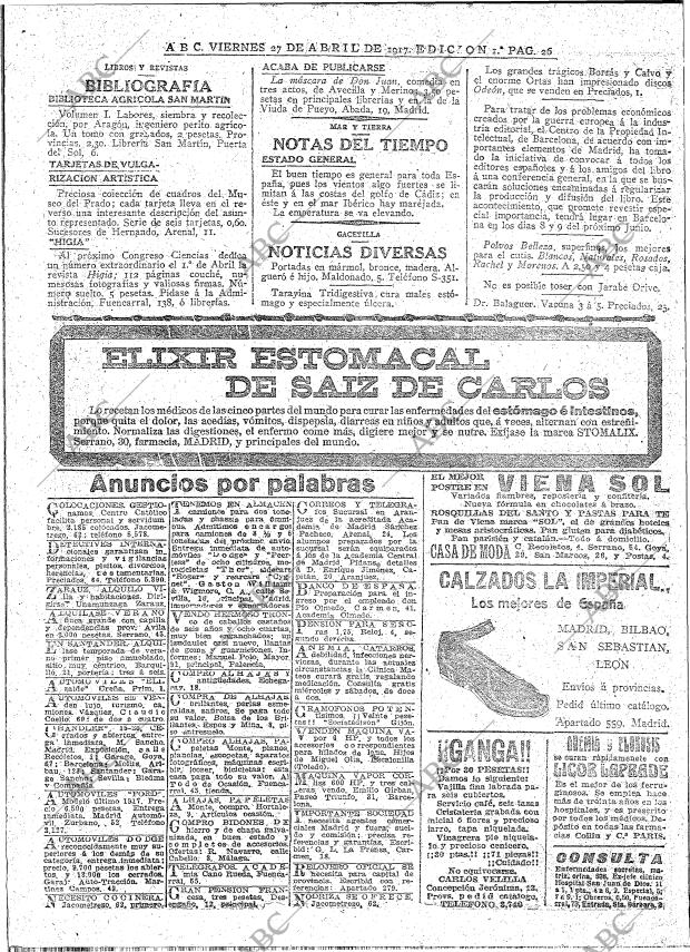 ABC MADRID 27-04-1917 página 26