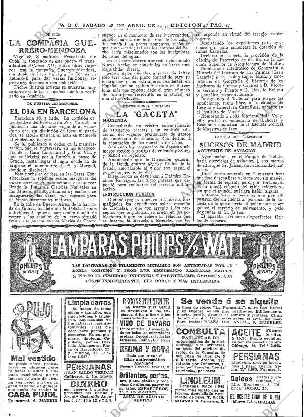 ABC MADRID 28-04-1917 página 17