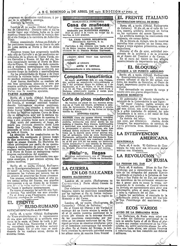 ABC MADRID 29-04-1917 página 11