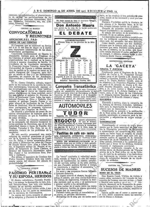 ABC MADRID 29-04-1917 página 14