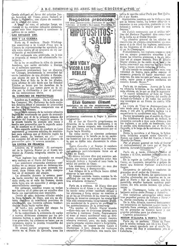 ABC MADRID 29-04-1917 página 17