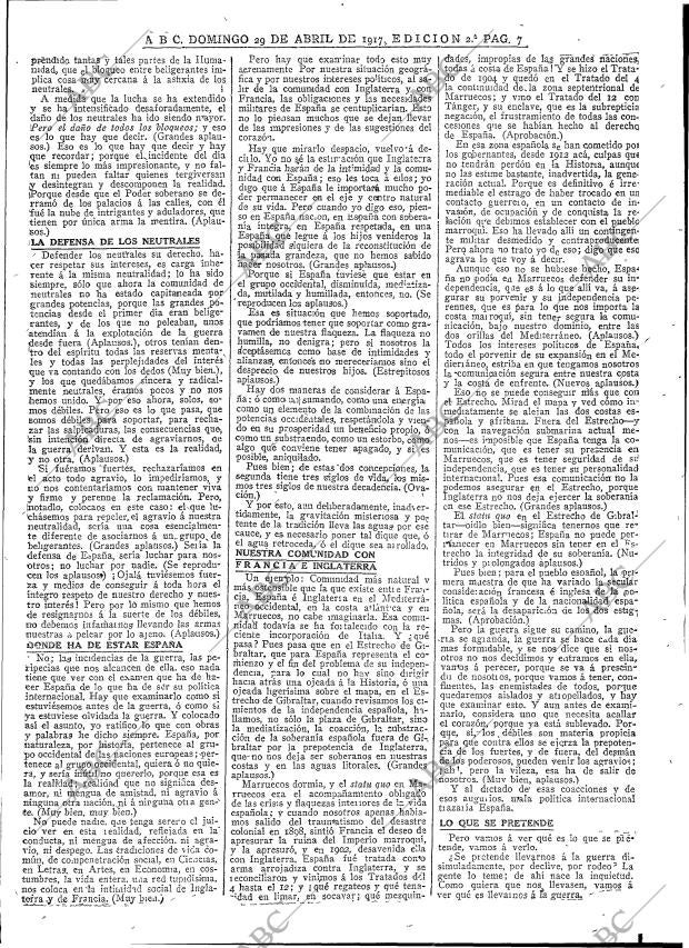 ABC MADRID 29-04-1917 página 7