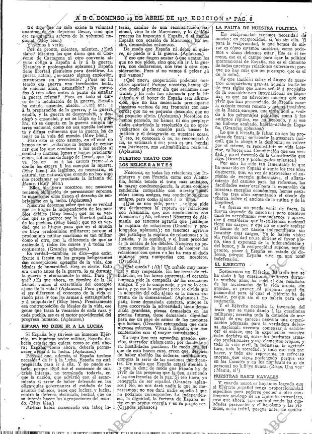 ABC MADRID 29-04-1917 página 8