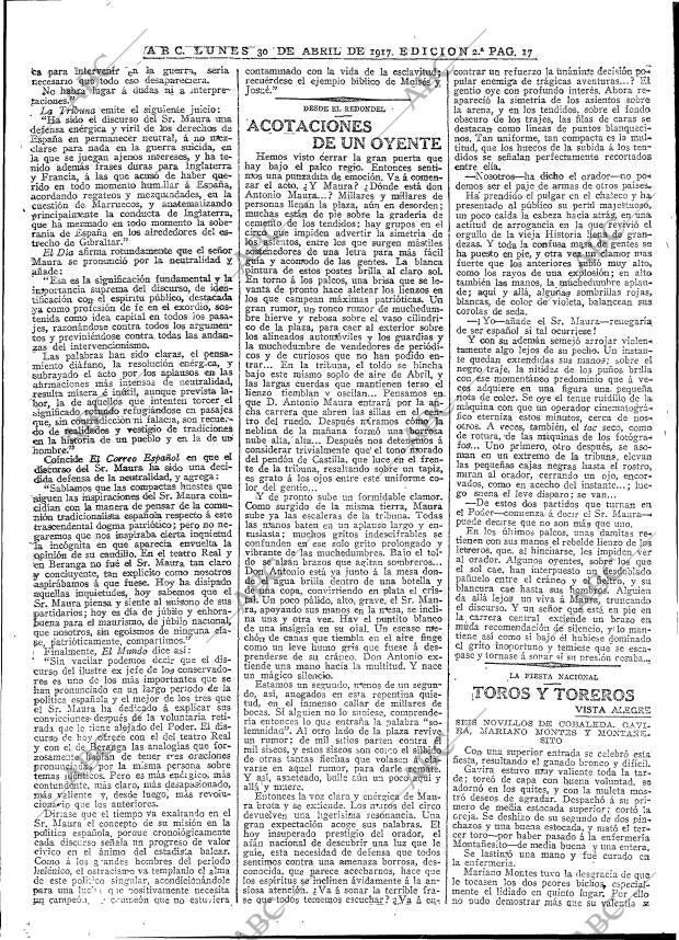 ABC MADRID 30-04-1917 página 17