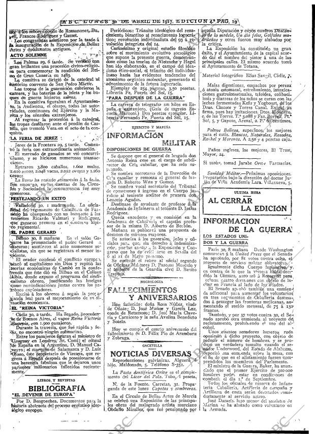 ABC MADRID 30-04-1917 página 19