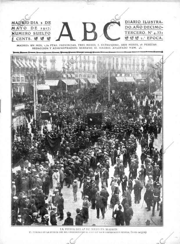 ABC MADRID 02-05-1917 página 1