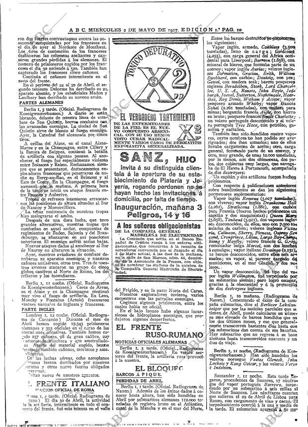 ABC MADRID 02-05-1917 página 10