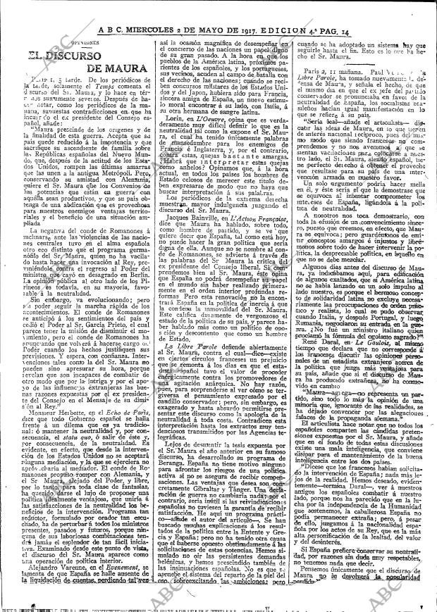 ABC MADRID 02-05-1917 página 14