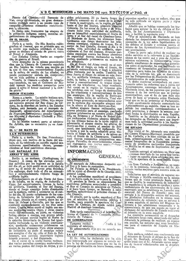 ABC MADRID 02-05-1917 página 18