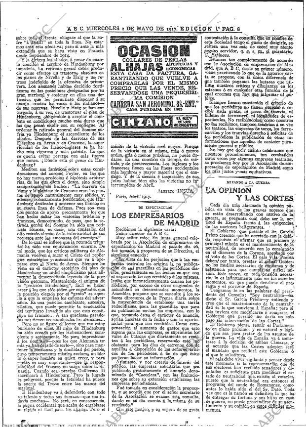 ABC MADRID 02-05-1917 página 8