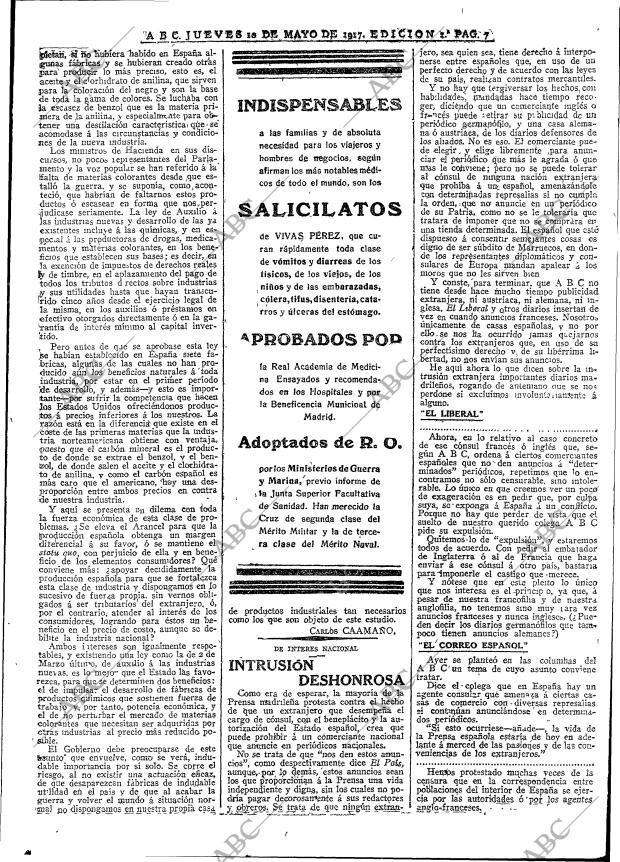 ABC MADRID 10-05-1917 página 7