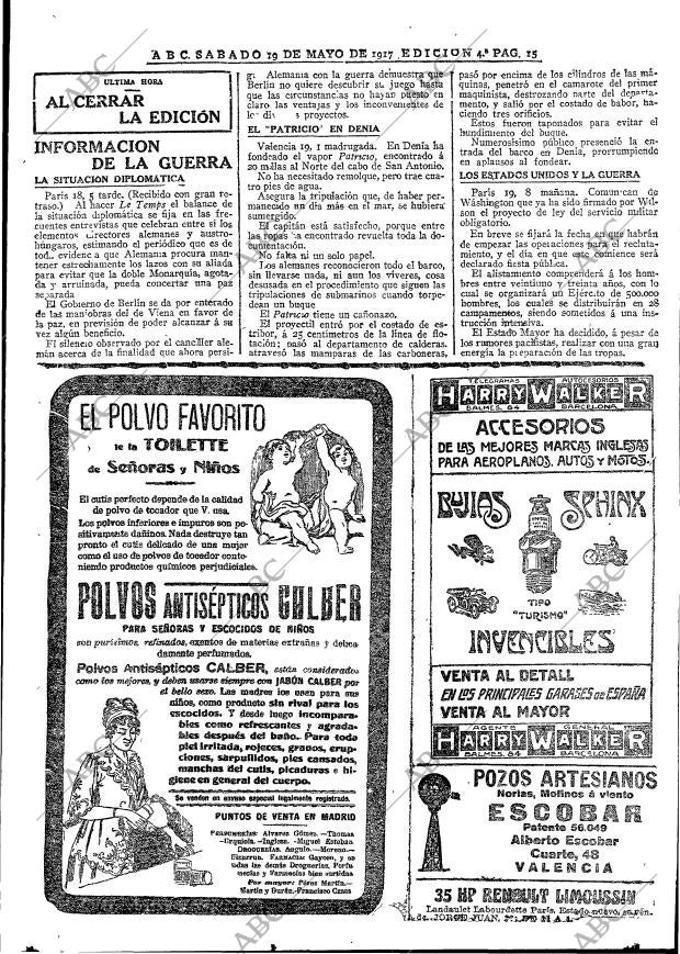 ABC MADRID 19-05-1917 página 15