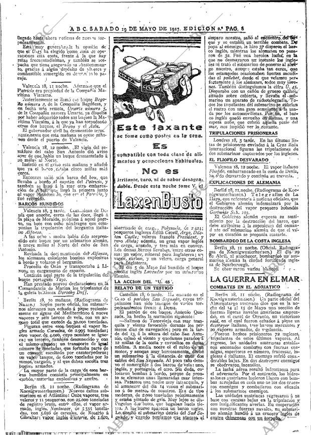 ABC MADRID 19-05-1917 página 8