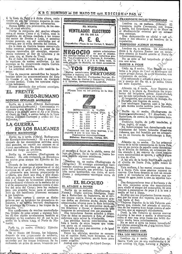 ABC MADRID 20-05-1917 página 12