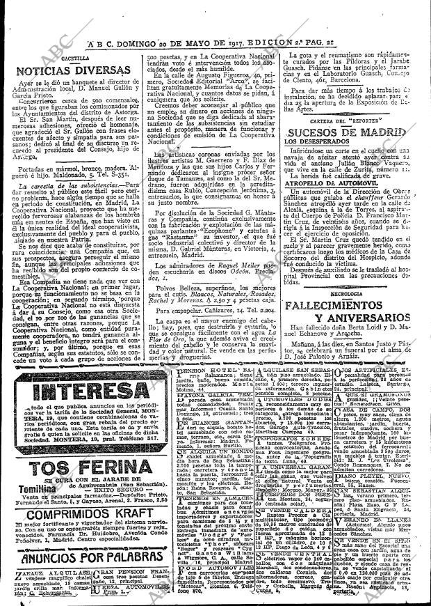 ABC MADRID 20-05-1917 página 21