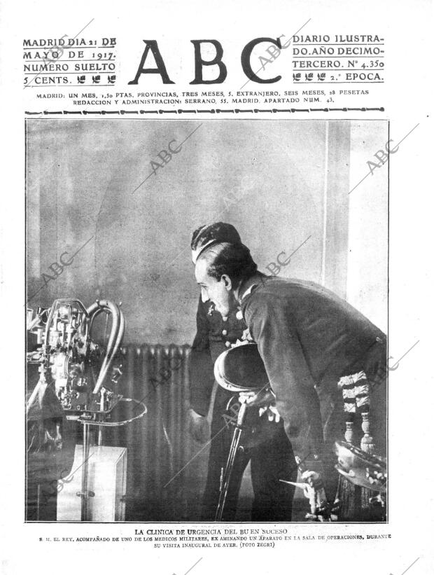 ABC MADRID 21-05-1917 página 1