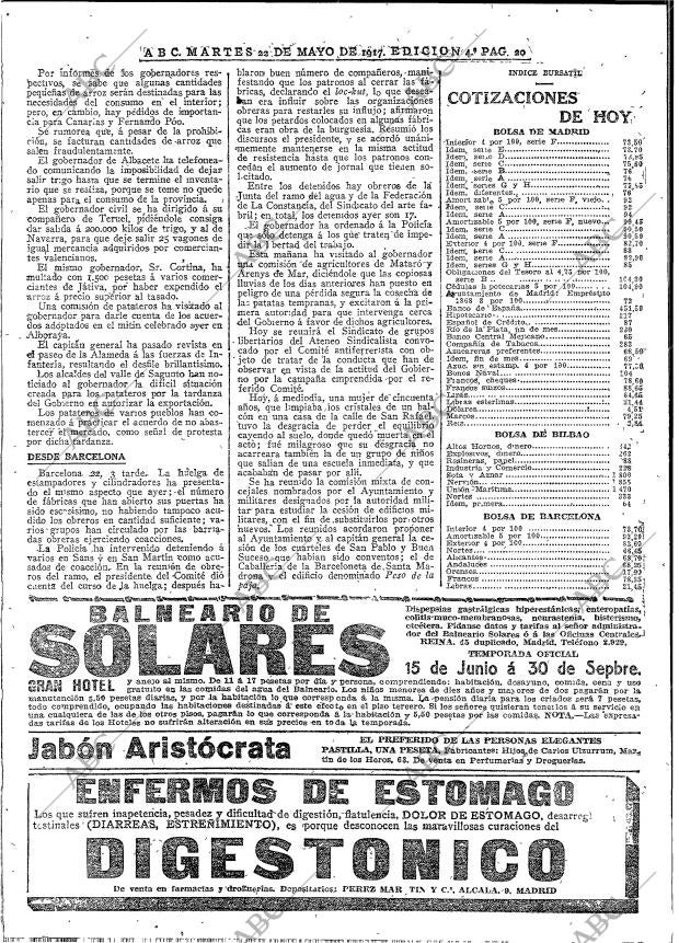 ABC MADRID 22-05-1917 página 20