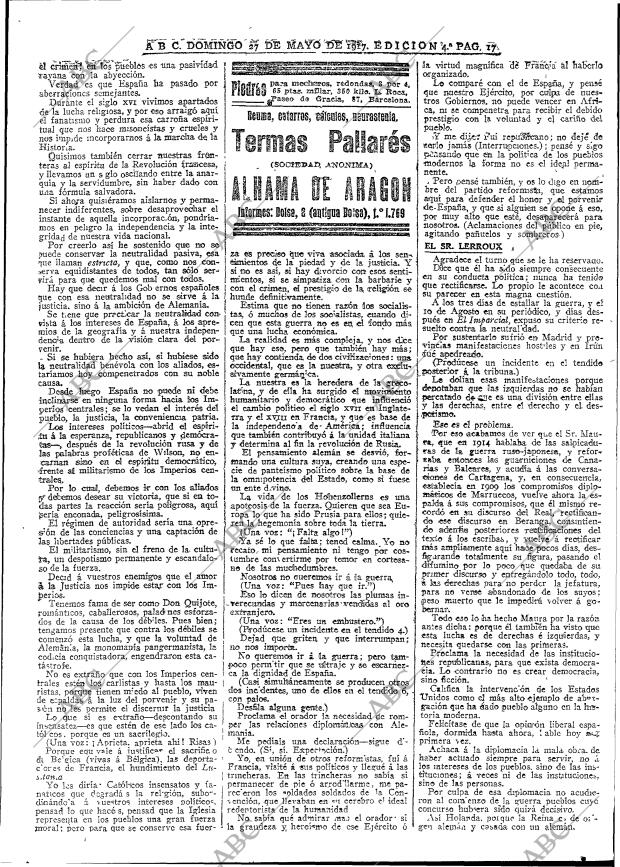ABC MADRID 27-05-1917 página 17