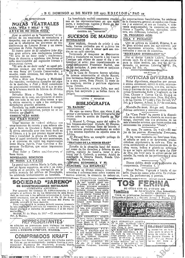 ABC MADRID 27-05-1917 página 22