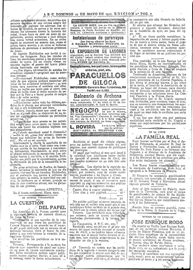 ABC MADRID 27-05-1917 página 7