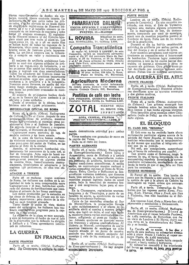 ABC MADRID 29-05-1917 página 9