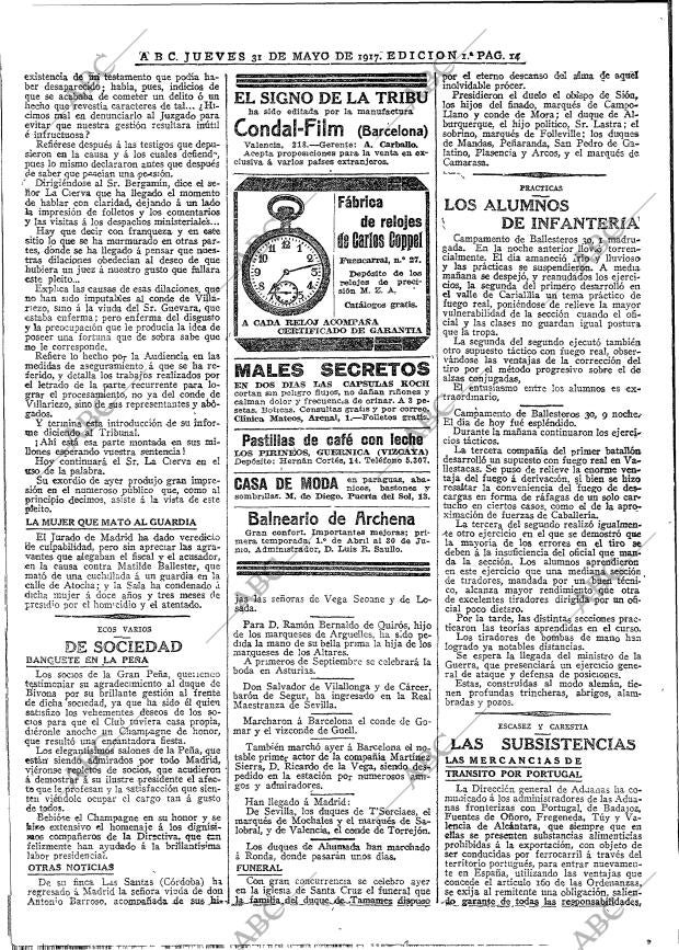 ABC MADRID 31-05-1917 página 14