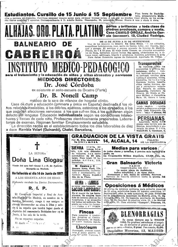 ABC MADRID 15-06-1917 página 6