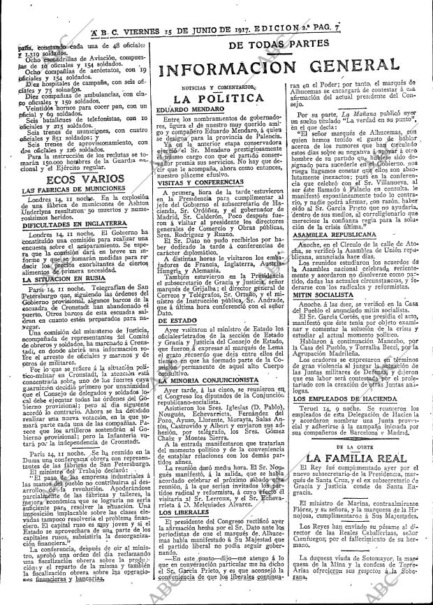 ABC MADRID 15-06-1917 página 9