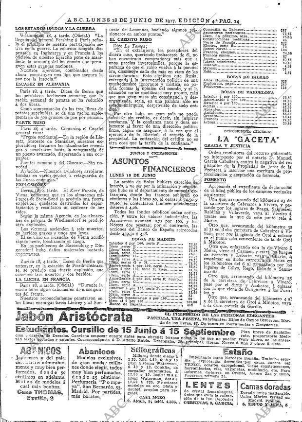 ABC MADRID 18-06-1917 página 16