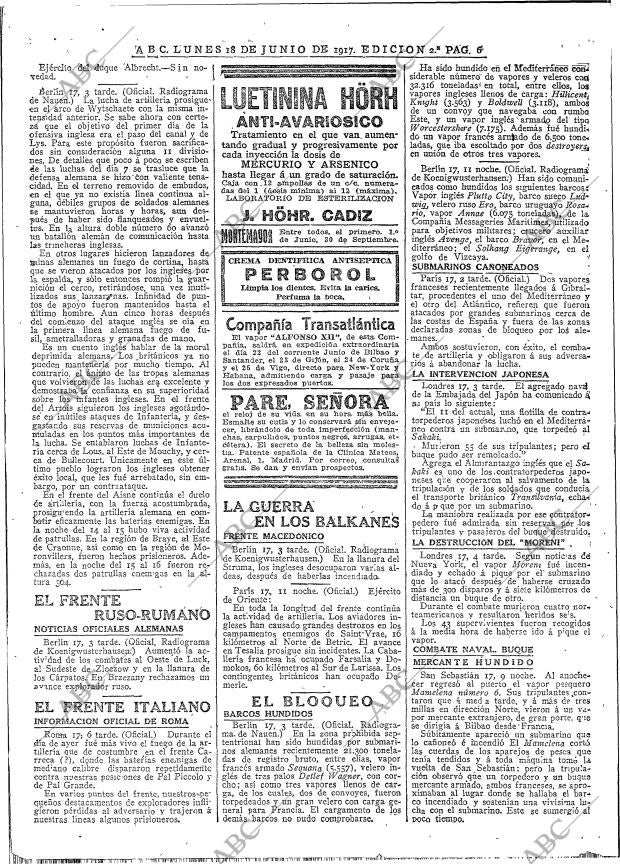 ABC MADRID 18-06-1917 página 8