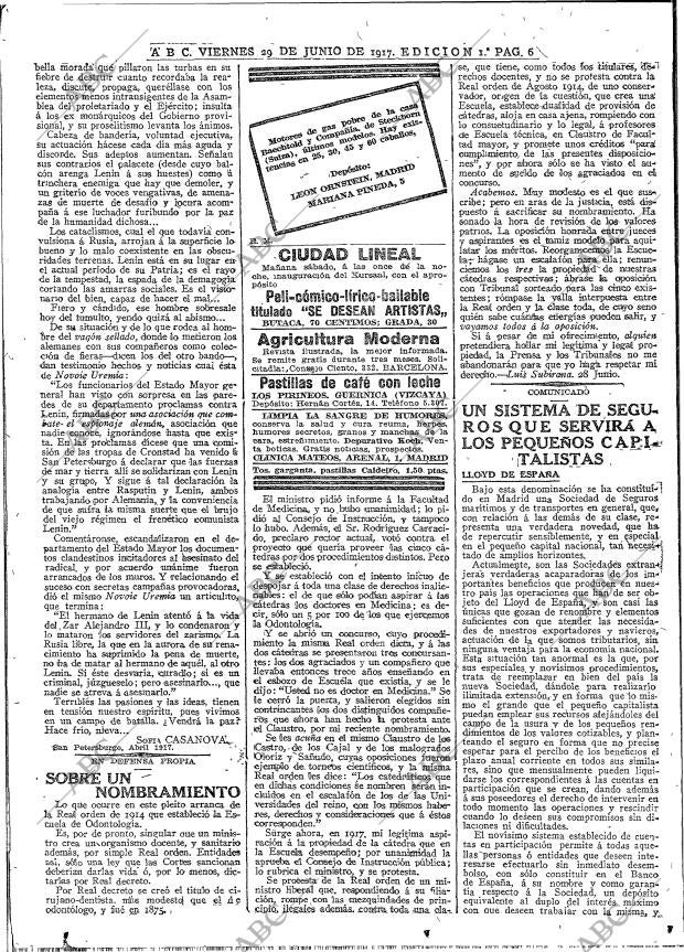 ABC MADRID 29-06-1917 página 6