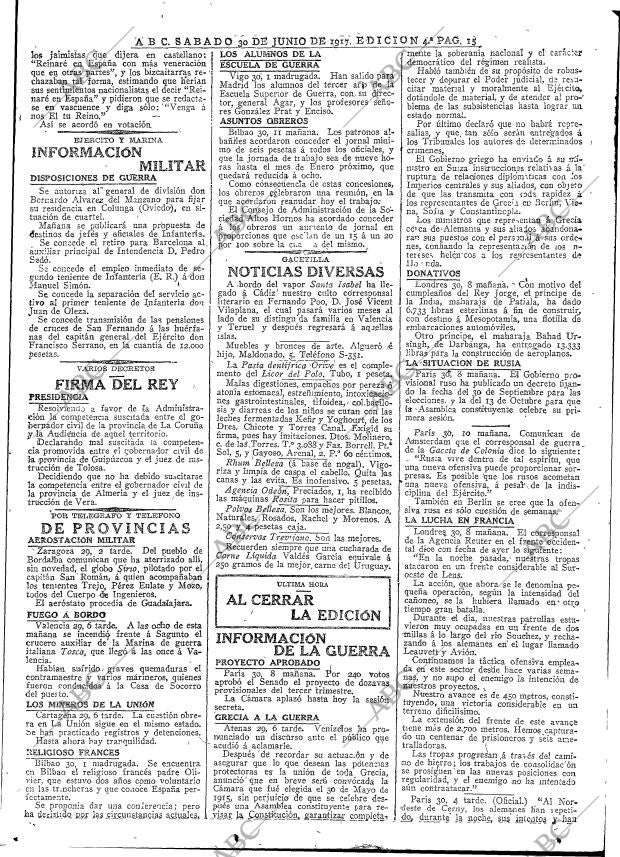 ABC MADRID 30-06-1917 página 15
