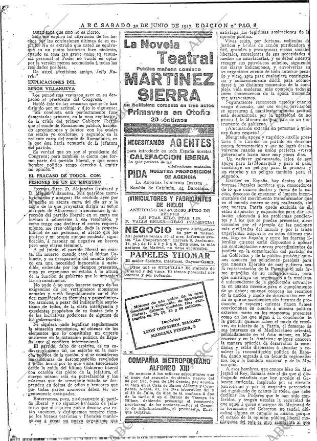 ABC MADRID 30-06-1917 página 8