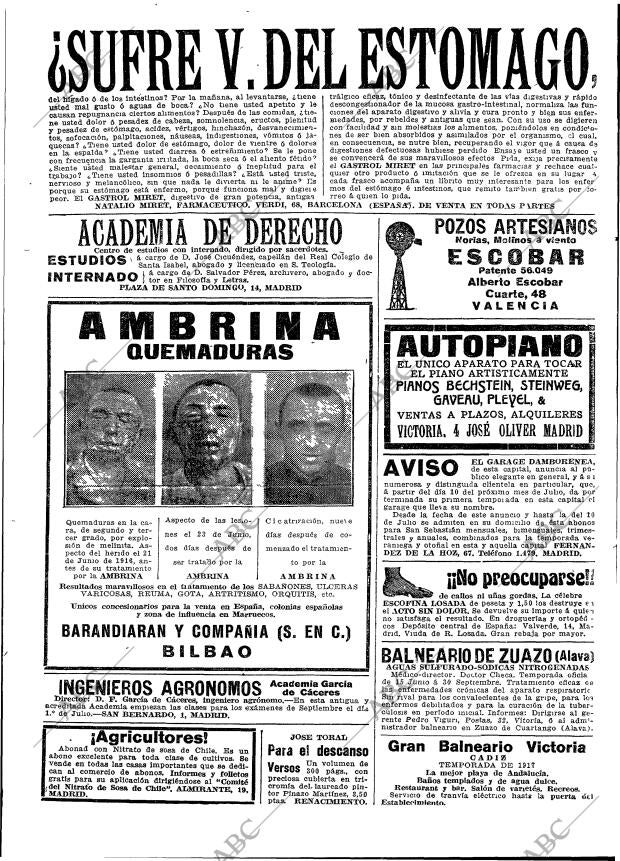 ABC MADRID 01-07-1917 página 19