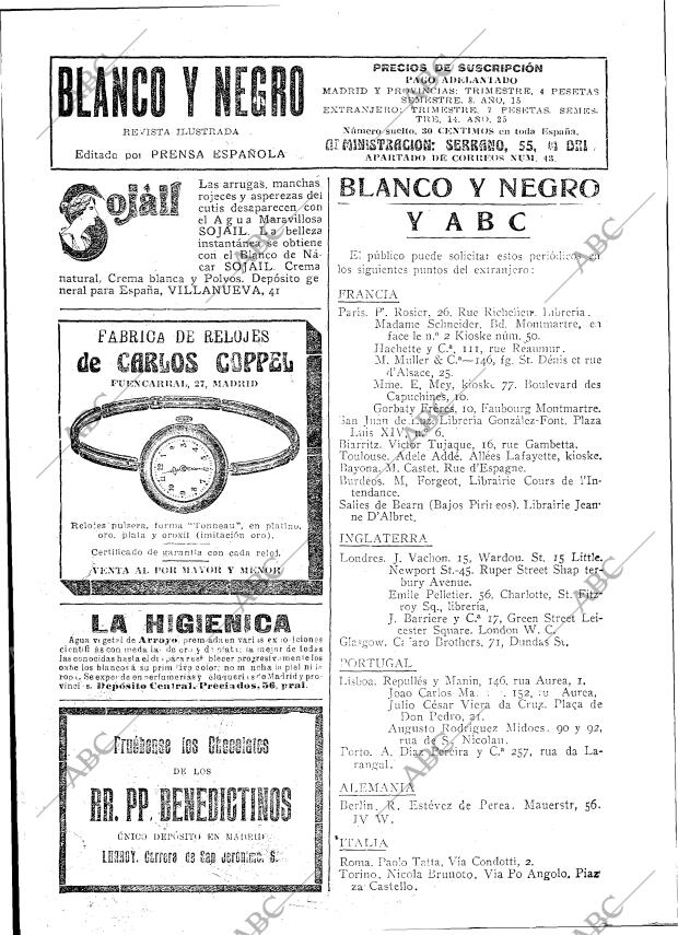 BLANCO Y NEGRO MADRID 08-07-1917 página 2