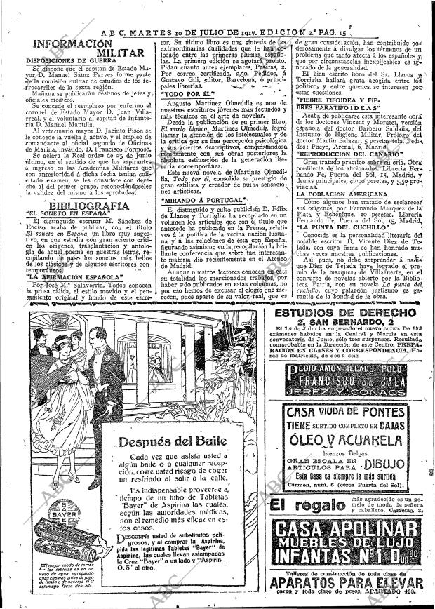 ABC MADRID 10-07-1917 página 15