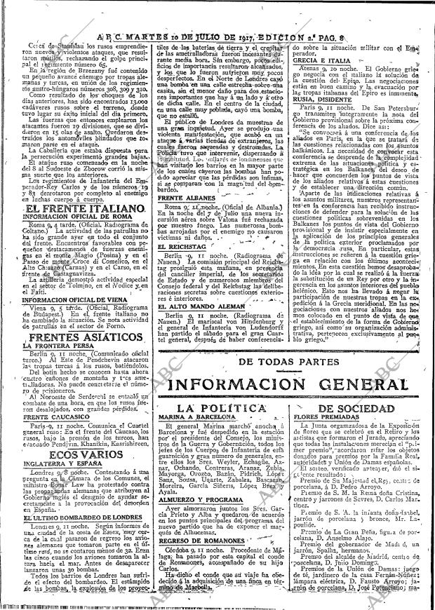 ABC MADRID 10-07-1917 página 8