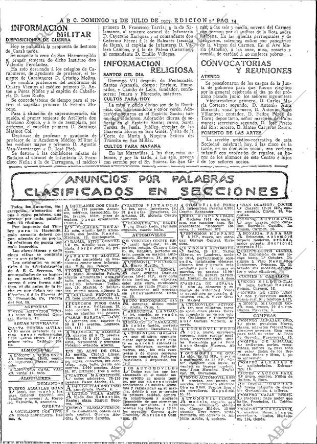 ABC MADRID 15-07-1917 página 14