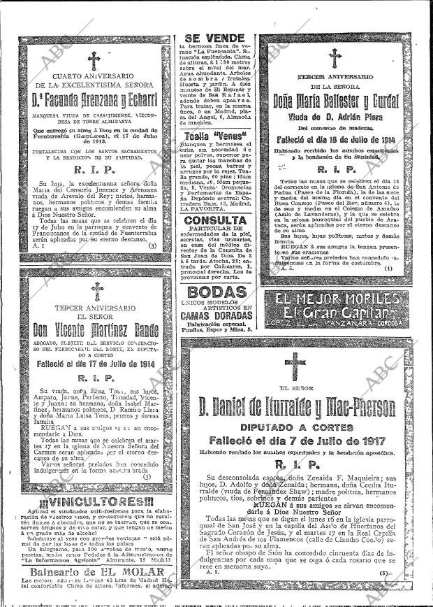 ABC MADRID 15-07-1917 página 18