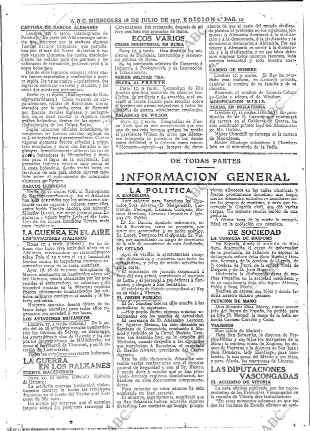 ABC MADRID 18-07-1917 página 10