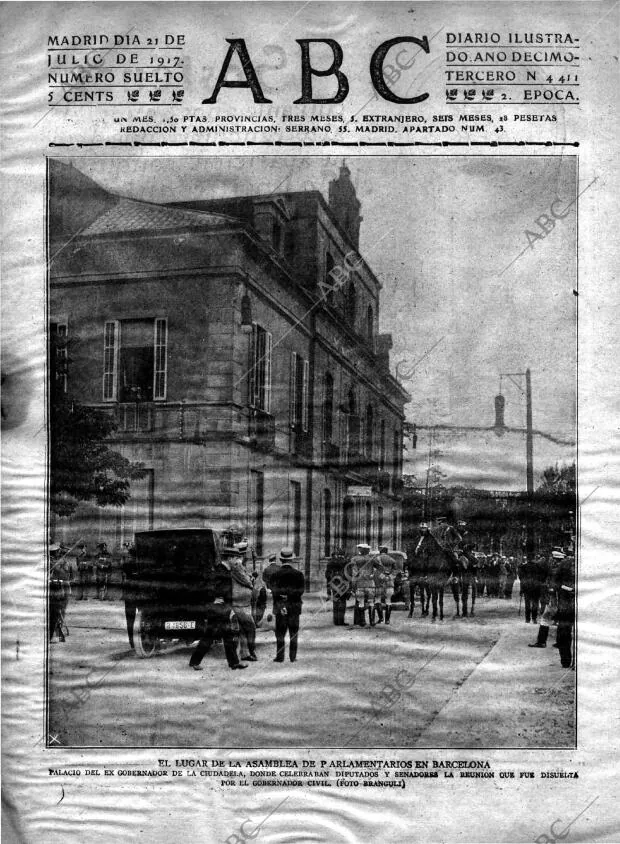 ABC MADRID 21-07-1917 página 1