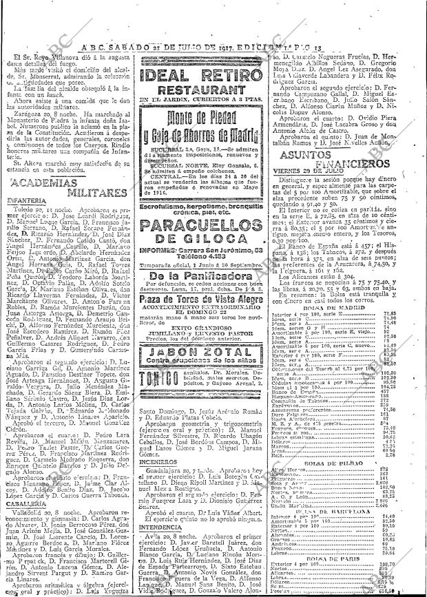 ABC MADRID 21-07-1917 página 13