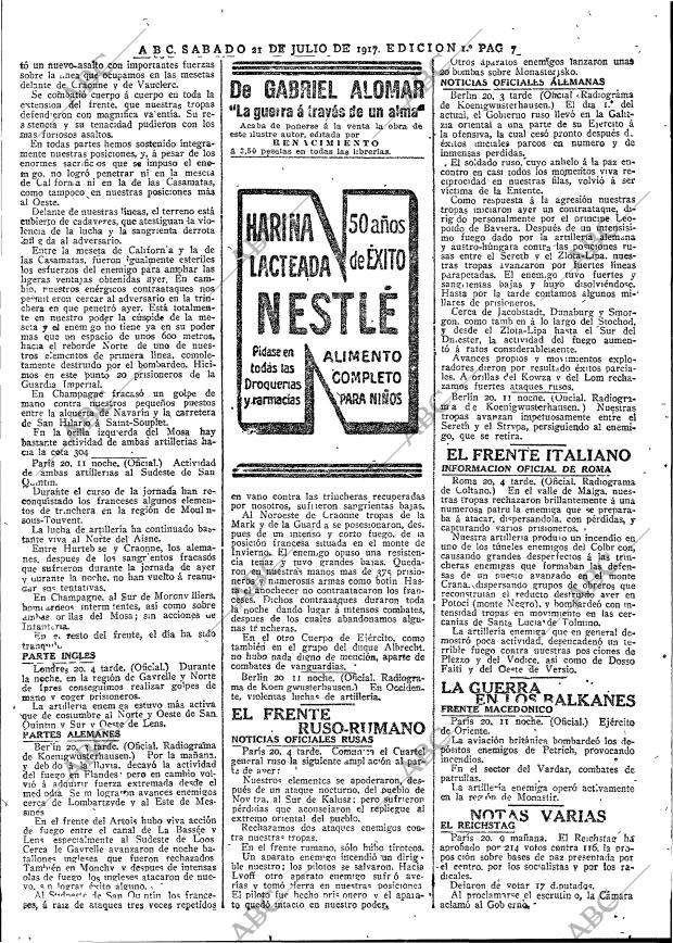 ABC MADRID 21-07-1917 página 7