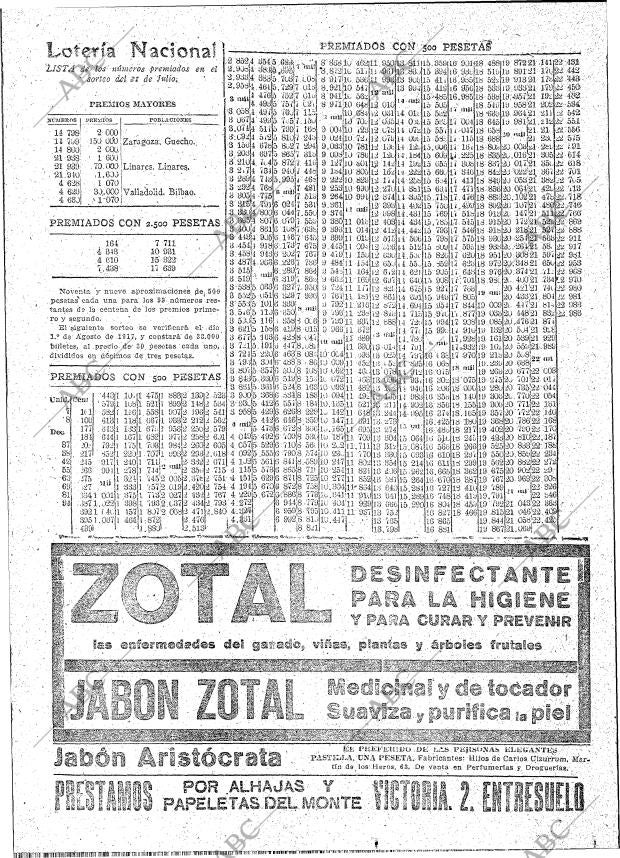 ABC MADRID 22-07-1917 página 16