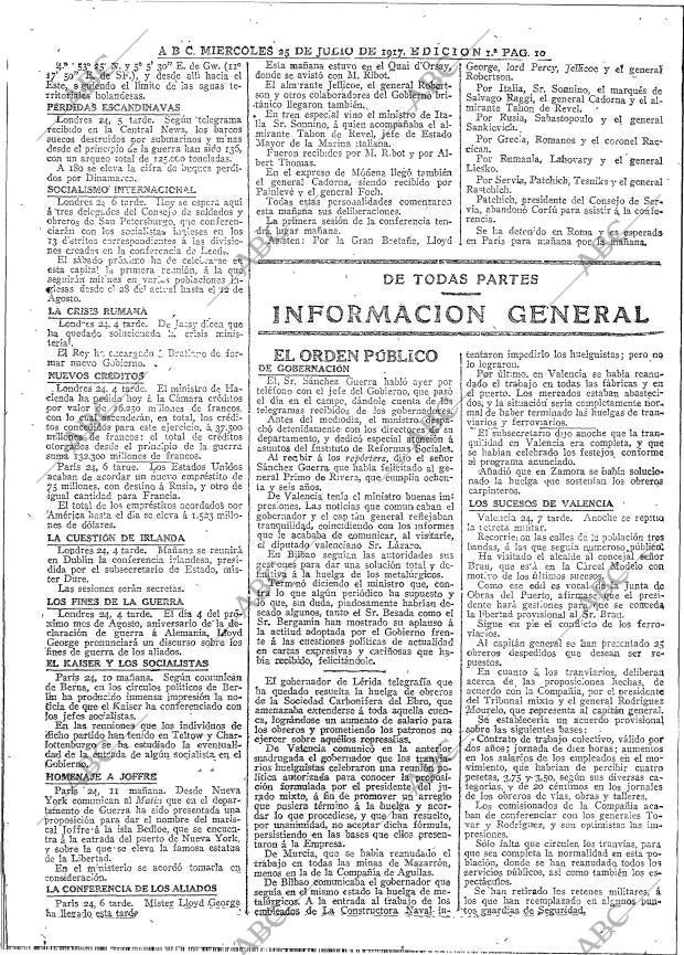 ABC MADRID 25-07-1917 página 10