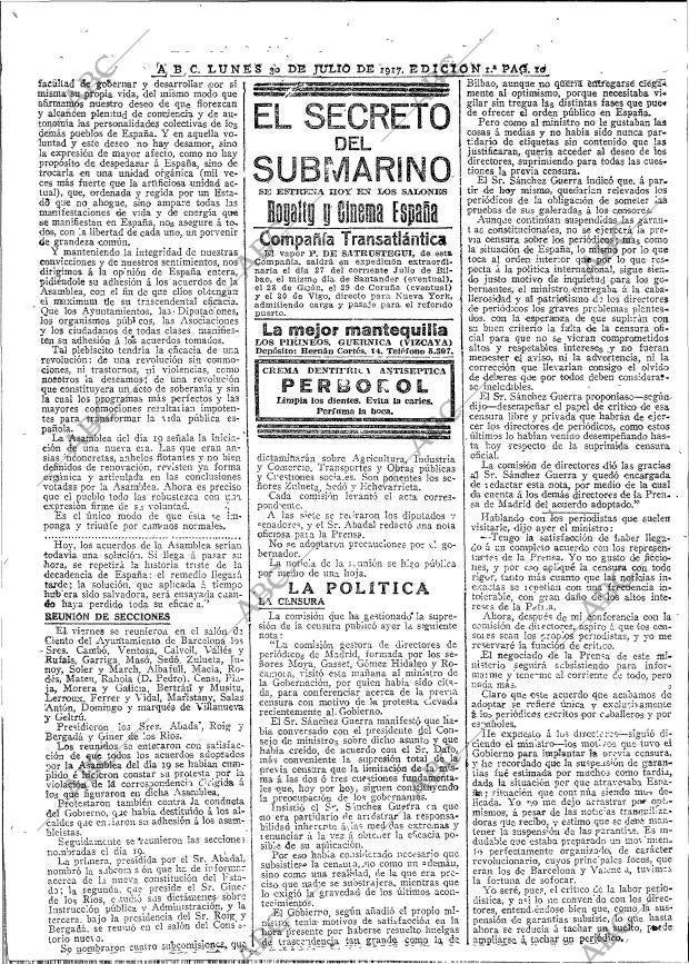 ABC MADRID 30-07-1917 página 10