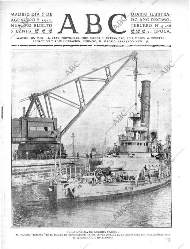 ABC MADRID 05-08-1917 página 1