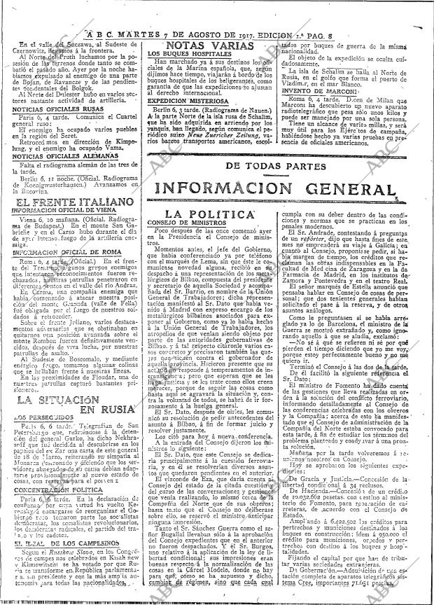 ABC MADRID 07-08-1917 página 8