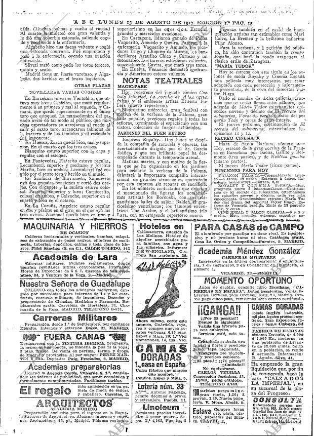 ABC MADRID 13-08-1917 página 15