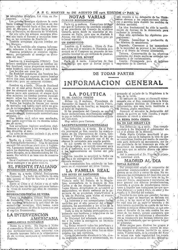 ABC MADRID 14-08-1917 página 12